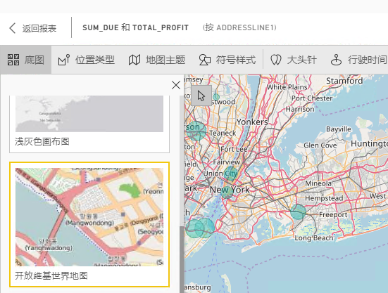 power bi中的arcgis地图