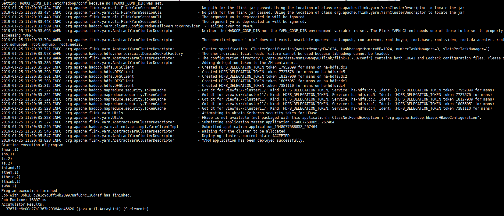 Flink提交任务到yarn上启动踩坑（一）_flink 部署yarn job失败CSDN博客