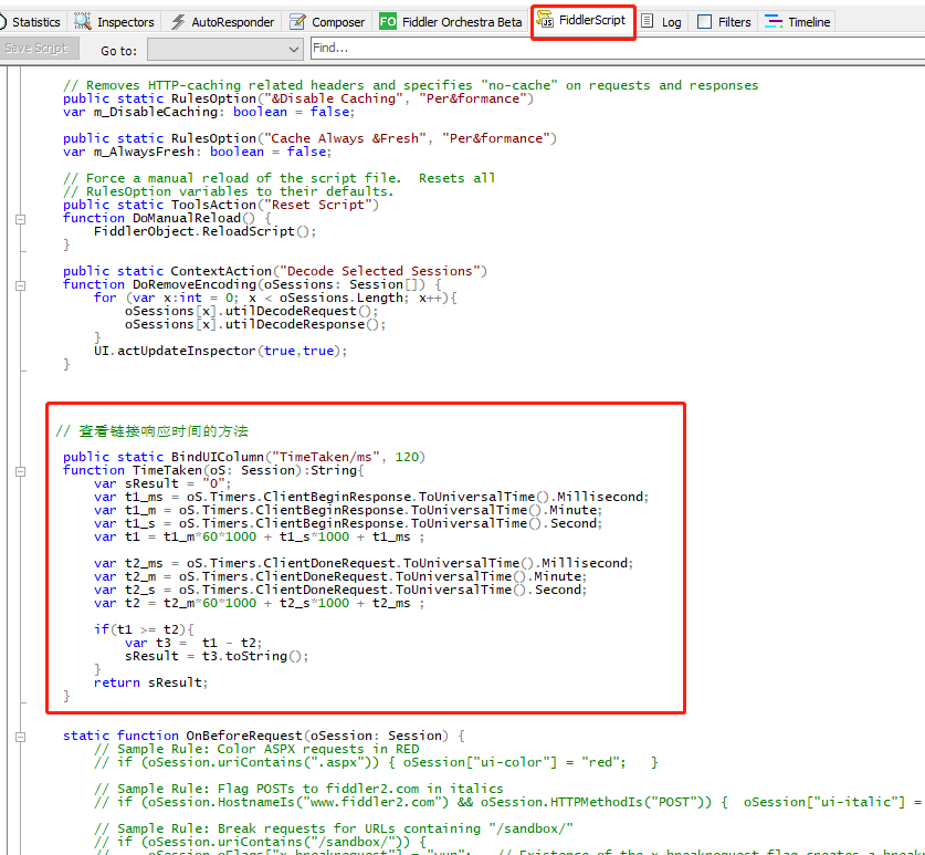 Fiddler custom method Calculate interface response time - Programmer Sought