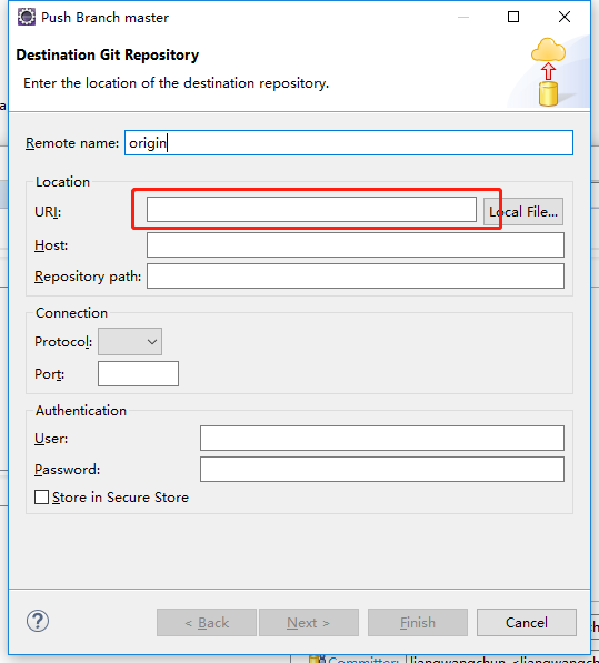 eclipse git create branch