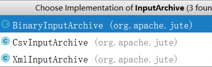 InputArchive核心子类