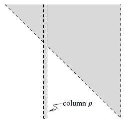 Upper triangular except for the column occupied by A_p