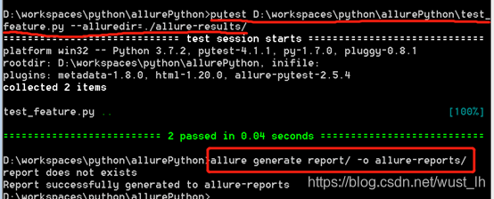 用Pytest+Allure生成可视化的HTML测试报告_wust_lh的博客-CSDN博客