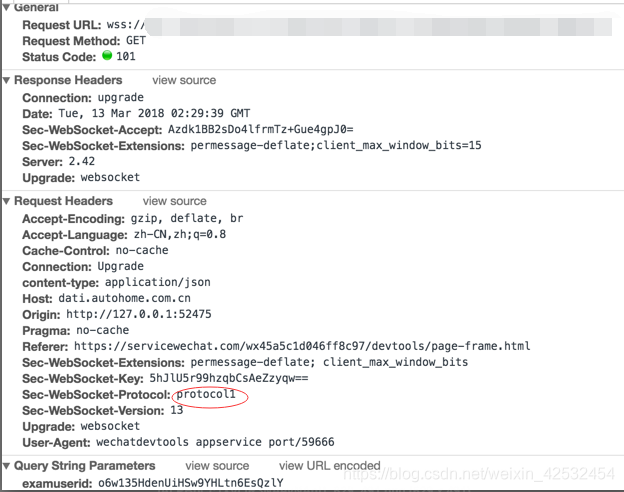 python error during websocket handshake: unexpected... WebSocket报错:Error during WebSocket handshake: Sent non-empty 'Sec ...