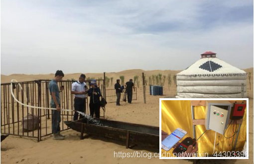 图3 北斗RDSS短报文远程控制放牧水井示意图