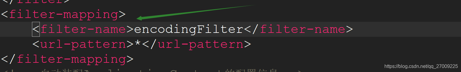 运行web项目出现：Filter mapping specifies an unknown filter name null