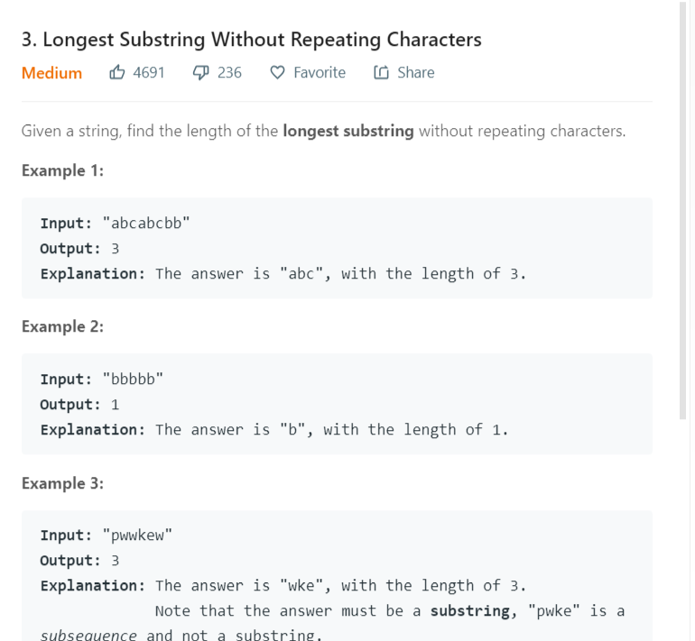  3 longest substring without repeating characters 520 csdn 
