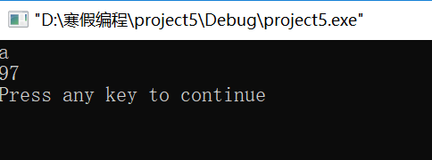 #include<stdio.h>
int main()
{
float p0=1000,r1=0.0036,r2=0.0225,r3=0.0198,p1,p2,p3;
p1=p0*(1+r1);
p2=p0*(1+r2);
p3=p0*(1+r3/2)*(1+r3/2);
printf("p1=%f\np2=%f\np3=%f\n",p1,p2,p3);
return 0;
}
运行结果如下:
例3.3 给定一个大写字母,要求用小写字母输出。
![#include<stdio.h>
int main()
{
char c1,c2;
c1='A';
c2=c1+32;
printf("%c\n",c2);
printf("%d\n",c2);
return 0;
}
