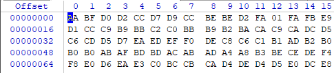 Opened a .bin file with WINHEX