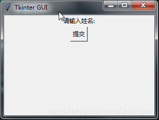 tkinter GUI