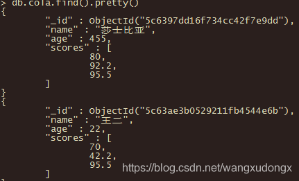 .net集成MongoDB的基本操作