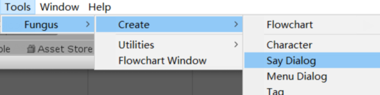 【Fungus笔记】No.9：Set Say Dialog(自定义对话框) 和 Set Menu Dialog(自定义选项框)[亲测有效]