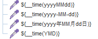 ${__time(YMD)}表示
