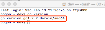 查看go版本