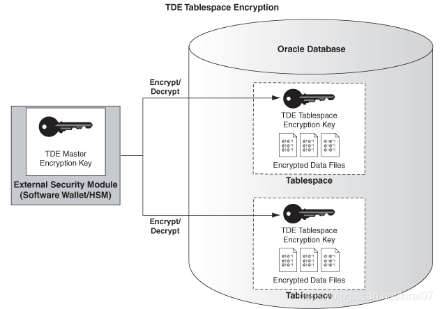 Oracle TDE透明加密研究以及测试_oracle 19c tde加密-CSDN博客