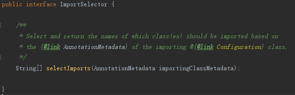 ImportSelector接口源码