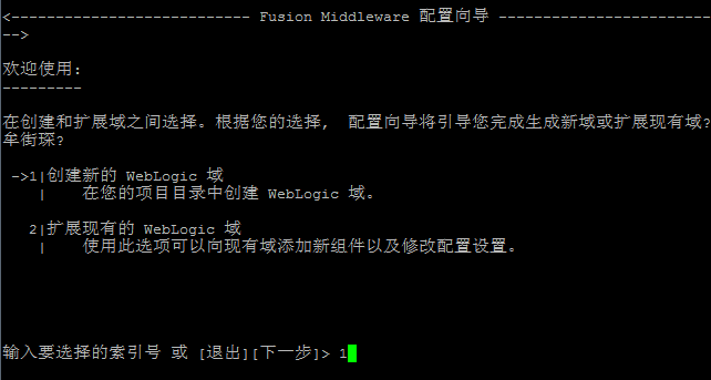 图1:选择创建新域或者扩展域