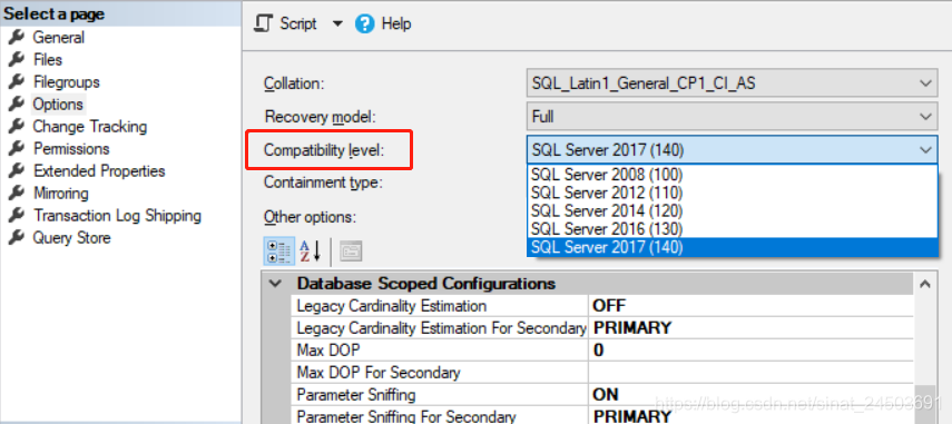 SQL2017兼容SQL版本范围