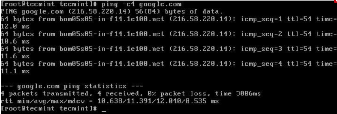 Gateway ping. Gateway ping