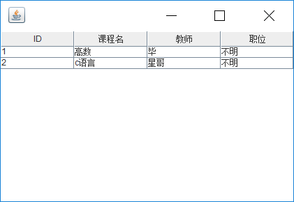 Java DefaultTableModule 创建表格-CSDN博客
