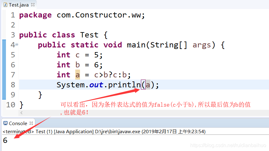 条件操作符示例!