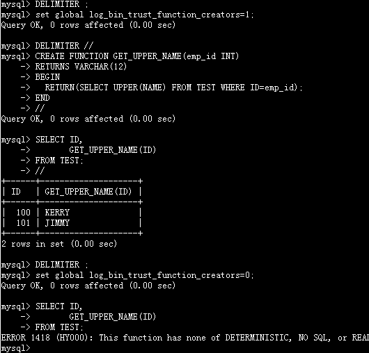 MySQL参数log_bin_trust_function_creators介绍_SELECT_BIN的博客CSDN博客