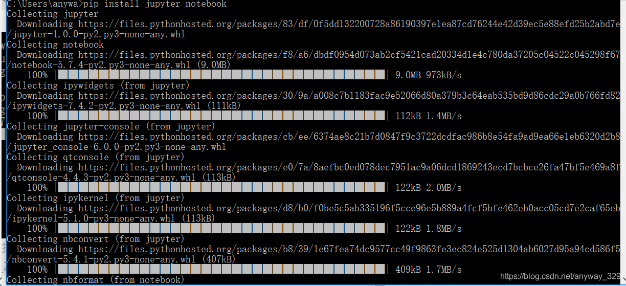 python 学习 之 pip安装jupyter notebook_pip install jupyter notebook_anyway ...