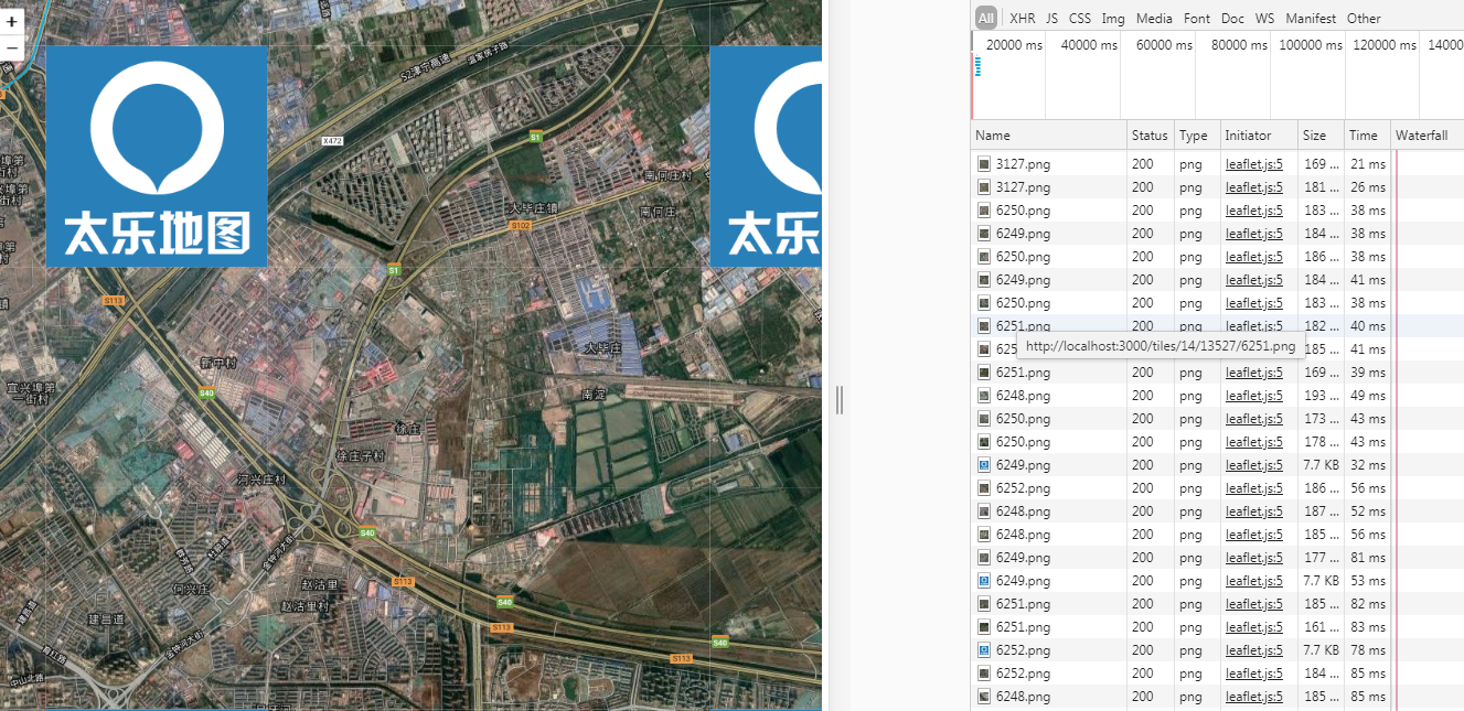 leaflet加载离线瓦片地图