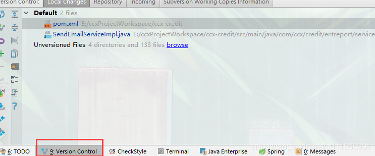 IDEA导入新的svn项目不显示底部的version controller菜单