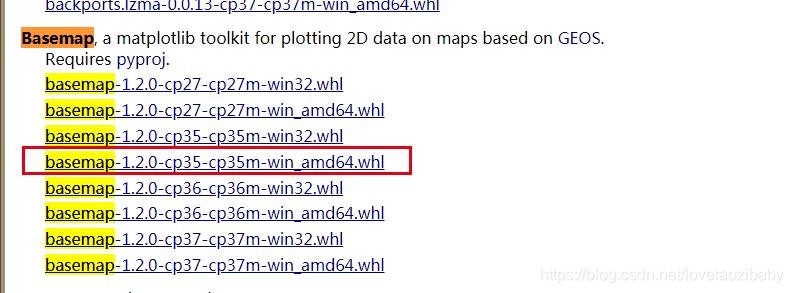 Python | Basemap地图绘制 (windows7安装指南+示例程序)_basemap 打包成程序-CSDN博客