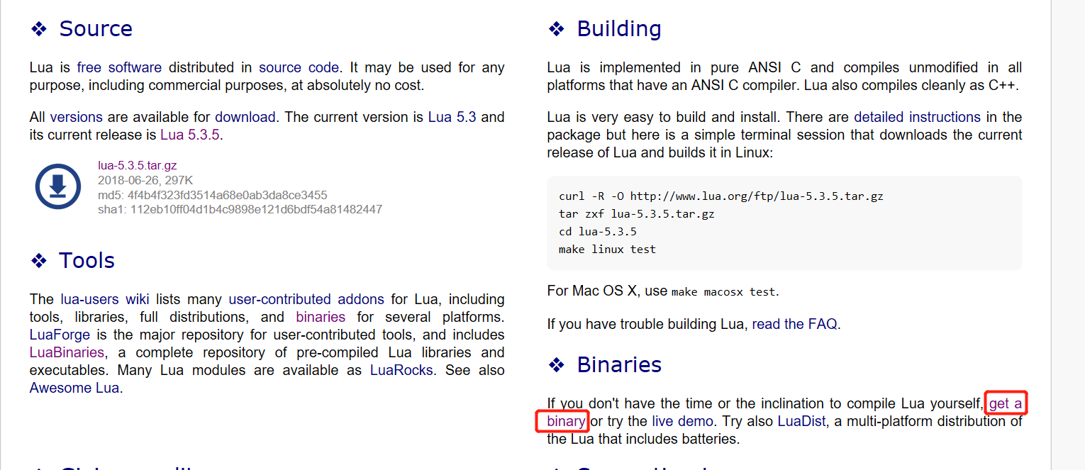 Lua在windows下的安装_lua 5.0 下载-CSDN博客
