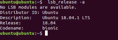 查看ubuntu版本