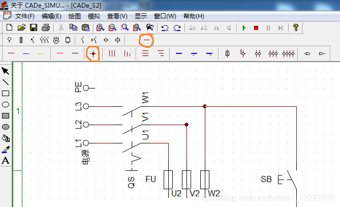 图14 折线与支路情况接线