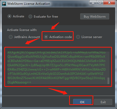 webstorm 2018 license server