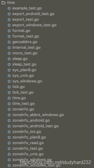  go 1.10.3 time库下的go文件