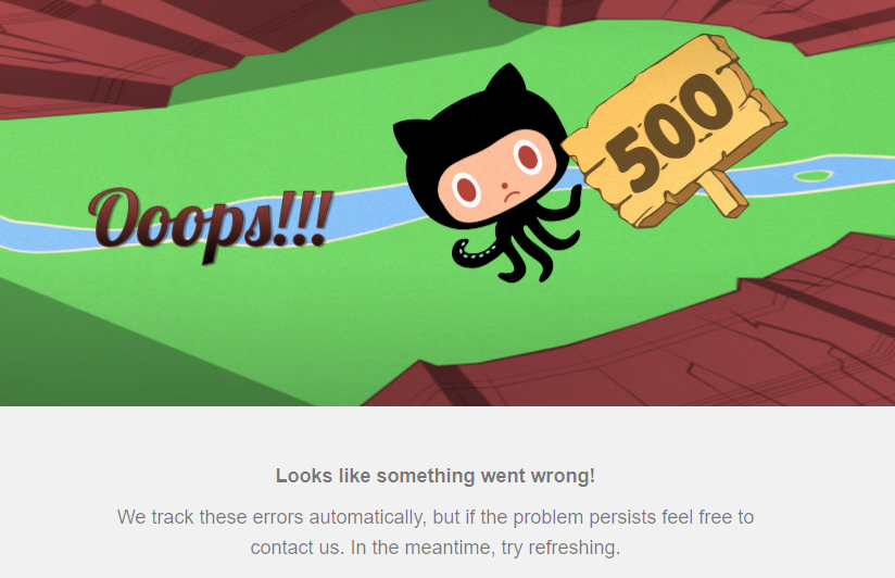Importing error page