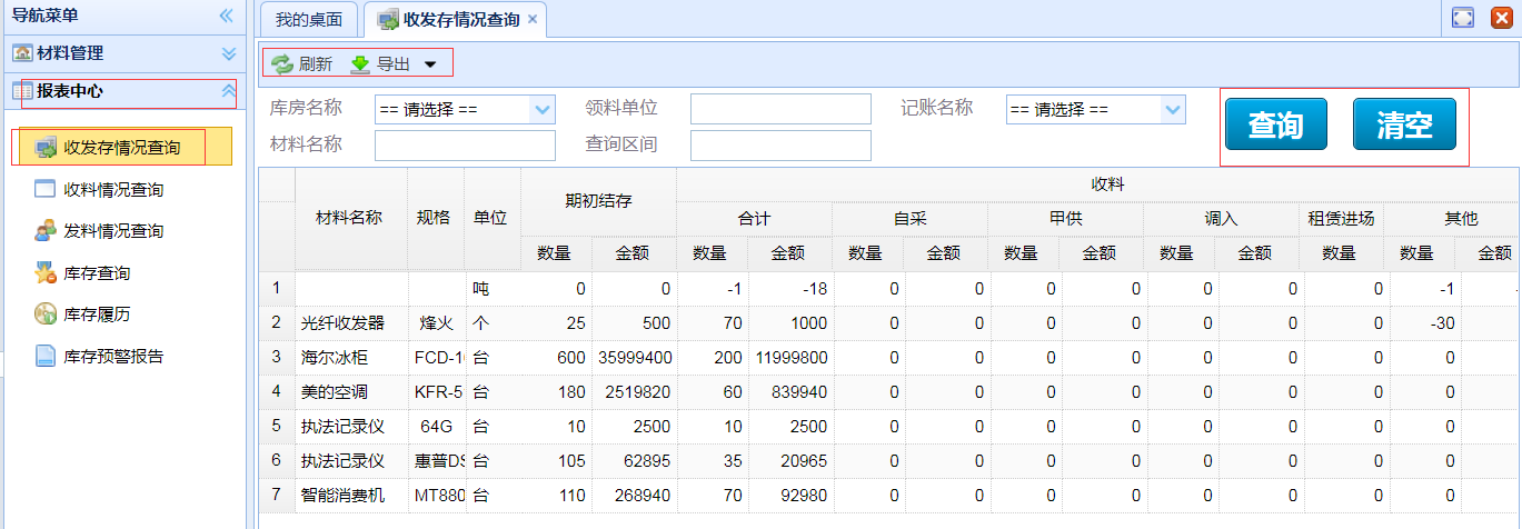 低值易耗材料管理系统