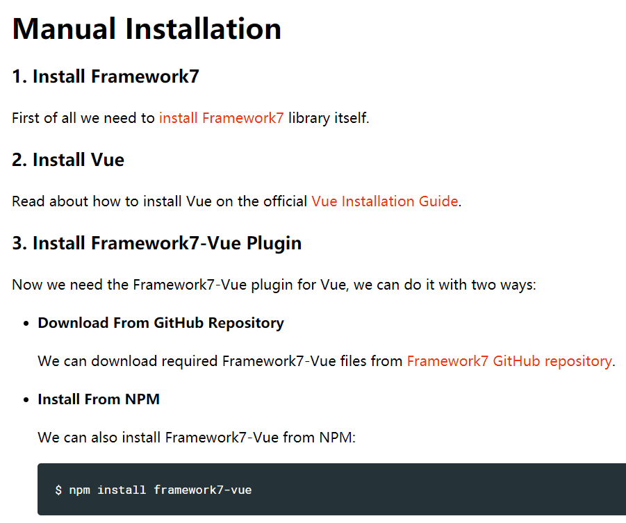 Framework7 Vue 教程 入门 学习