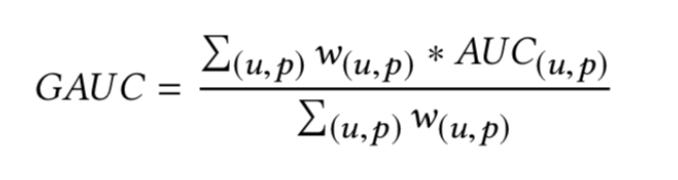 gauc计算公式