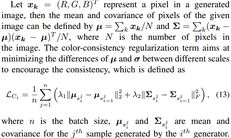 Color-consistency regularization