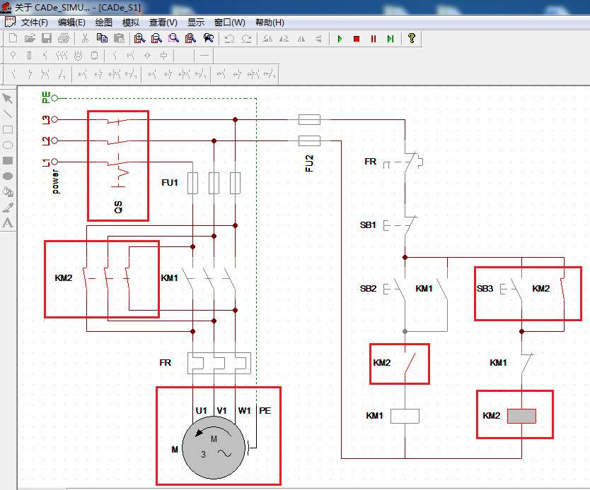 图7 反转启动控制仿真效果