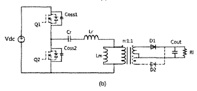 mos管实现了零电压开通,谐振电流ir迅速减小