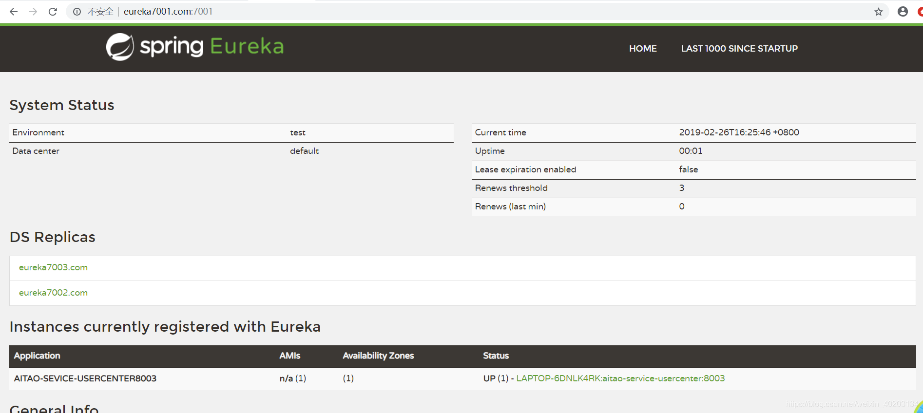 Eureka backend interface