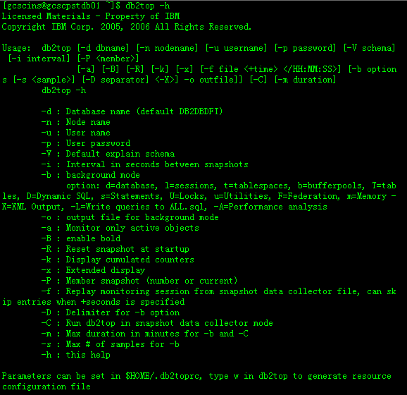 db2top命令详解 -B_db2 trim