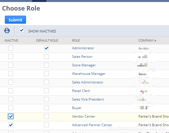 inactive roles