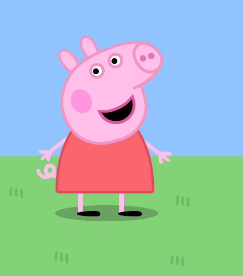 用CSS画小猪佩奇效果图