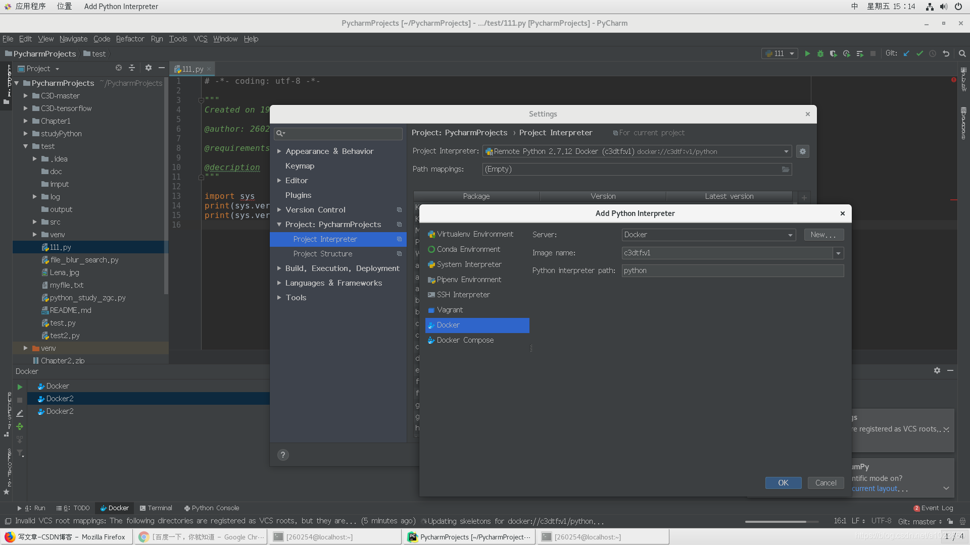 Pycharm使用docker容器内的环境开发_docker pycharm-CSDN博客