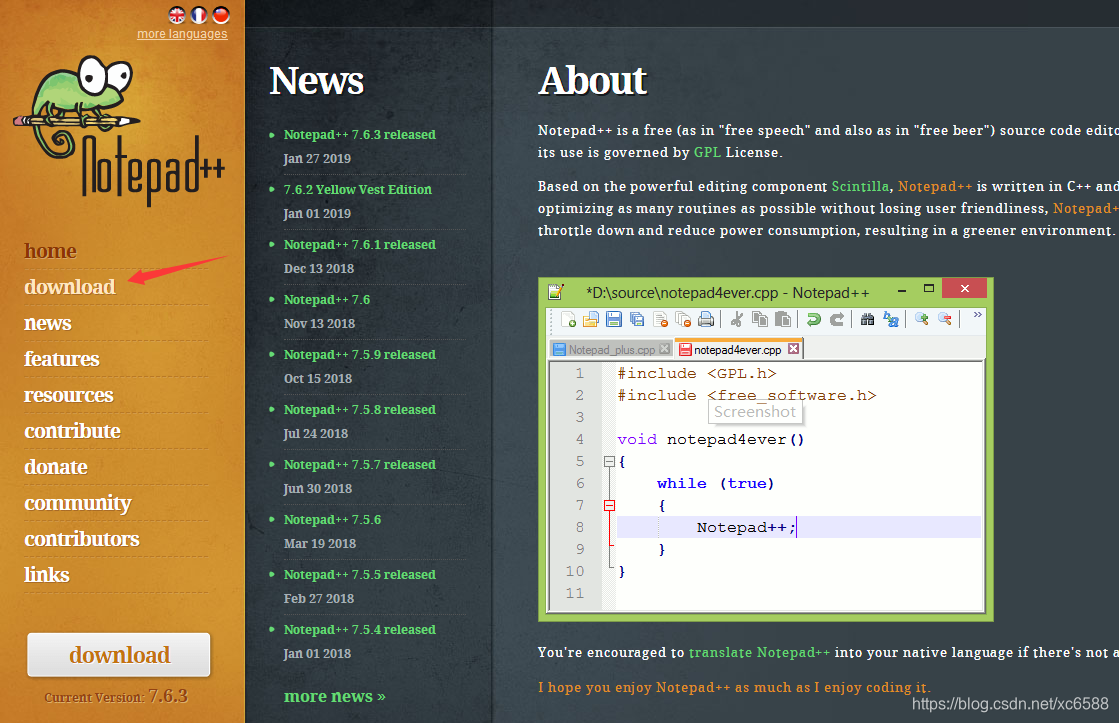 Notepad++ 下载-CSDN博客
