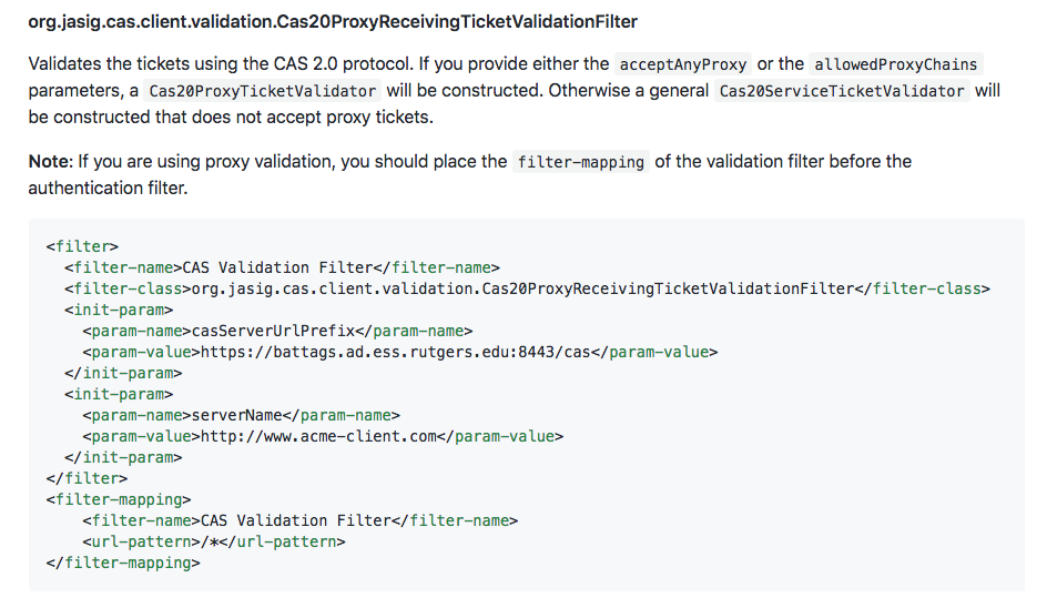 Cas20ProxyReceivingTicketValidationFilter