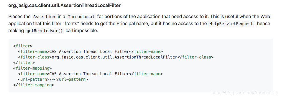 AssertionThreadLocalFilter